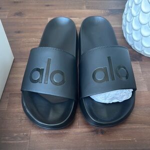 Men’s Alo Black Sandal Slides